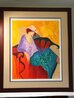 Seated Lady with Hat - Huge - 36x50 Limited Edition Print by Itzchak Tarkay - 1