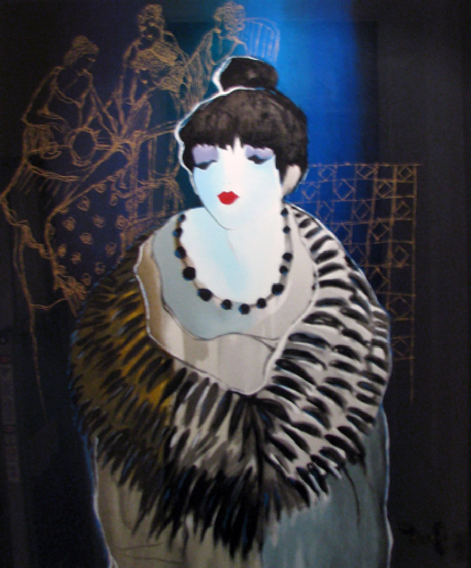 Liza at the Party 2001 Limited Edition Print by Itzchak Tarkay Liza at the Party 2001 Limited Edition Print by Itzchak Tarkay