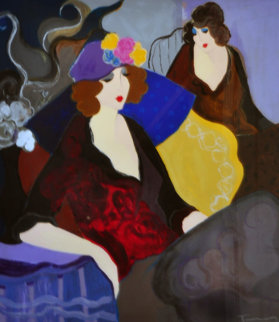 Ghislaine 1997 43x39 Limited Edition Print - Itzchak Tarkay Ghislaine 1997 43x39 Limited Edition Print - Itzchak Tarkay