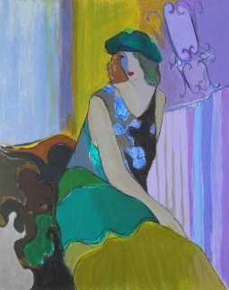 Cisette 46x39 Limited Edition Print - Itzchak Tarkay Cisette 46x39 Limited Edition Print - Itzchak Tarkay