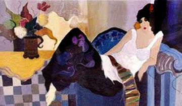 La France 47x76 Limited Edition Print - Itzchak Tarkay La France 47x76 Limited Edition Print - Itzchak Tarkay