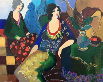 Laura And Terrie 2000 26x31 Limited Edition Print - Itzchak Tarkay Laura And Terrie 2000 26x31 Limited Edition Print - Itzchak Tarkay