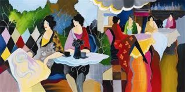 Afternoon Luncheon 1998 Limited Edition Print by Itzchak Tarkay