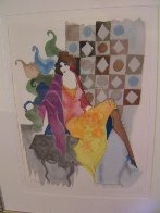 Untitled Lithograph 1990 Limited Edition Print by Itzchak Tarkay - 1 Untitled Lithograph 1990 Limited Edition Print by Itzchak Tarkay - 1