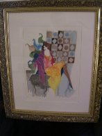 Untitled Lithograph 1990 Limited Edition Print by Itzchak Tarkay - 2 Untitled Lithograph 1990 Limited Edition Print by Itzchak Tarkay - 2