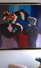 Seated Woman 1995 64x64 Original Painting by Itzchak Tarkay - 1 Seated Woman 1995 64x64 Original Painting by Itzchak Tarkay - 1