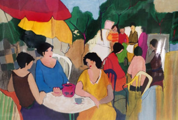 In the Garden Limited Edition Print - Itzchak Tarkay In the Garden Limited Edition Print - Itzchak Tarkay
