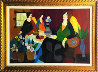 Afternoon Chat 2007 34x51 Original Painting by Itzchak Tarkay - 0 Afternoon Chat 2007 34x51 Original Painting by Itzchak Tarkay - 0