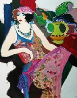Jacqueline 1997 Limited Edition Print - Itzchak Tarkay Jacqueline 1997 Limited Edition Print - Itzchak Tarkay