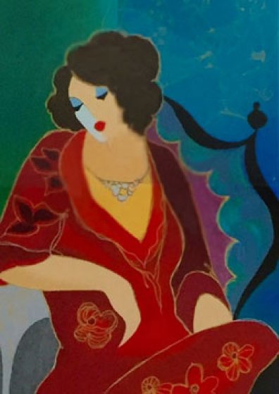 Lady in Red III 2000 Limited Edition Print by Itzchak Tarkay Lady in Red III 2000 Limited Edition Print by Itzchak Tarkay