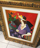 Sailing Thoughts - Framed Embellished Serigraph on Canvas 2008 Limited Edition Print by Itzchak Tarkay - 1 Sailing Thoughts - Framed Embellished Serigraph on Canvas 2008 Limited Edition Print by Itzchak Tarkay - 1