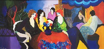 Rive Gauche 1993 Limited Edition Print - Itzchak Tarkay Rive Gauche 1993 Limited Edition Print - Itzchak Tarkay