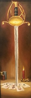 Royal Court 41x18 Original Painting - Glen Tarnowski Royal Court 41x18 Original Painting - Glen Tarnowski