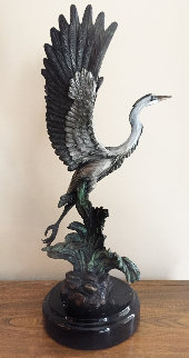 Gone Fishing Bronze Sculpture 1999 20 in Sculpture - Robert Taylor Gone Fishing Bronze Sculpture 1999 20 in Sculpture - Robert Taylor