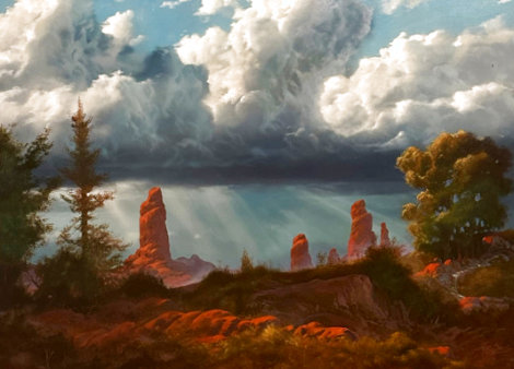 Glory of Heavens 1988 40x55 - Huge — New Mexico Original Painting - Dale Terbush