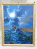 When the Night Weaves Its Magic 2003 44x34 - Framed Acrylic on Canvas - Huge w Book Original Painting by Dale Terbush - 1