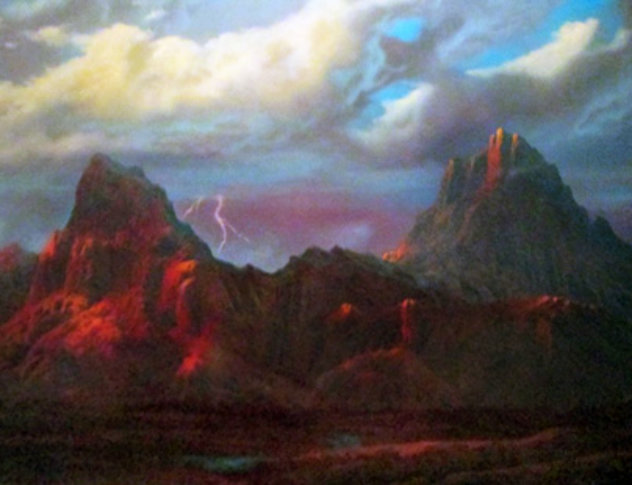 Anger in the Kofa Mountains 40x55 Original Painting by Dale Terbush