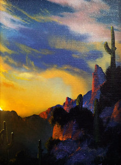 Southwest Glows in the Shadows 1992 25x29 Original Painting - Dale Terbush Southwest Glows in the Shadows 1992 25x29 Original Painting - Dale Terbush