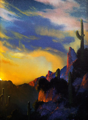 Southwest Glows in the Shadows 1992 25x29 Original Painting - Dale Terbush
