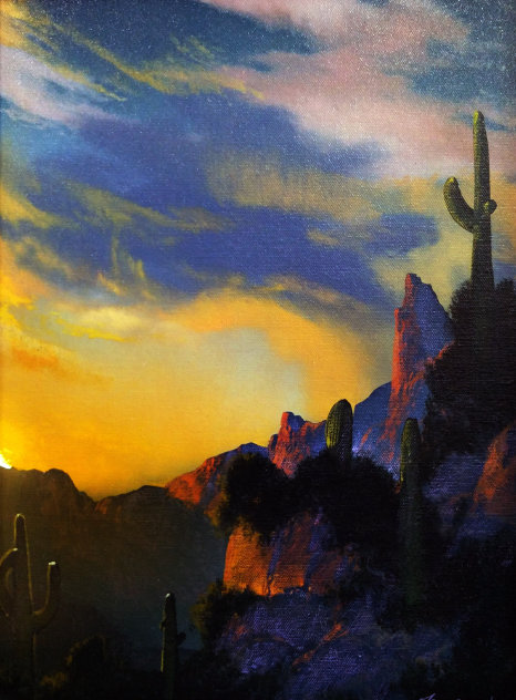 Southwest Glows in the Shadows 1992 25x29 Original Painting by Dale Terbush