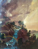 Rainbow Cascades 53x43 Huge - Washington Original Painting by Dale Terbush - 0