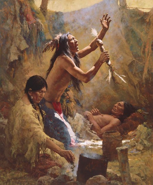 Medicine Man of the Cheyenne Limited Edition Print by Howard Terpning