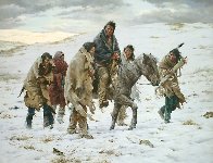 Chief Joseph Rides to Surrender Limited Edition Print by Howard Terpning - 0 Chief Joseph Rides to Surrender Limited Edition Print by Howard Terpning - 0