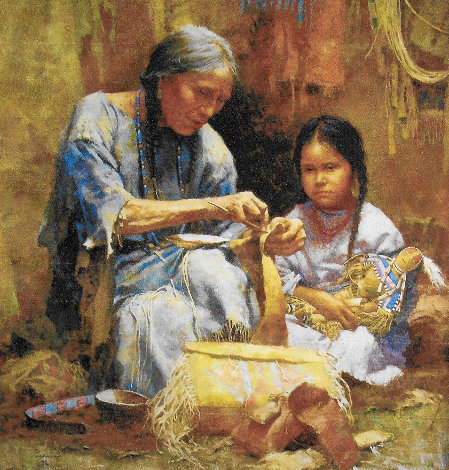 Teachings of My Grandmother 2003 Limited Edition Print - Howard Terpning