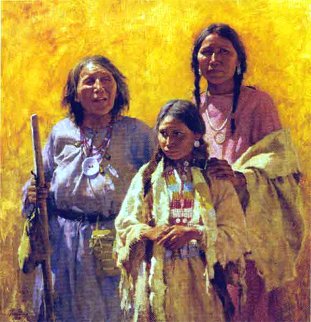 Three Generations 2004 Limited Edition Print - Howard Terpning Three Generations 2004 Limited Edition Print - Howard Terpning