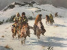 When Trails Turn Cold  AP 1973 Limited Edition Print by Howard Terpning - 0
