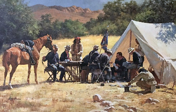 Field Headquarters Arizona Teritory 1885 AP 1979 Limited Edition Print - Howard Terpning Field Headquarters Arizona Teritory 1885 AP 1979 Limited Edition Print - Howard Terpning
