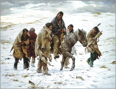 Chief Joseph Rides to Surrender 1982 Limited Edition Print - Howard Terpning