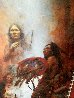 Transferring the Medicine Shield 1991 Limited Edition Print by Howard Terpning - 2
