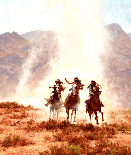 Chased By the Devil 2005 Limited Edition Print by Howard Terpning