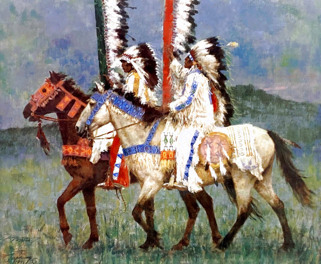 Prairie Knights 1992 Limited Edition Print by Howard Terpning