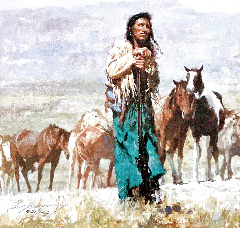 Shepherd of the Plains 1989 Limited Edition Print - Howard Terpning