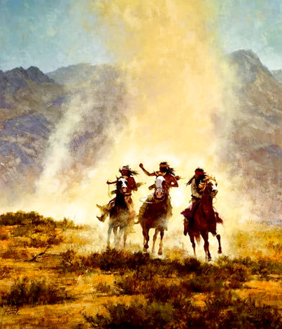 Chased by the Devil AP 2005 Limited Edition Print - Howard Terpning