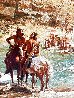 Vanishing Pony Tracks 2006 - Huge Limited Edition Print by Howard Terpning - 2