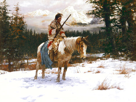 Lonely Sentinel 2007 AP Limited Edition Print - Howard Terpning