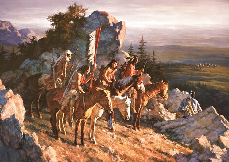 Gold Seekers Limited Edition Print - Howard Terpning