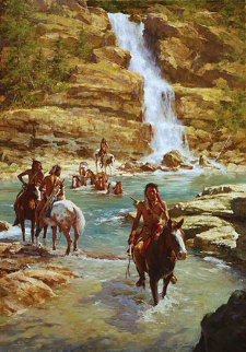 Vanishing Pony Tracks 2006 Limited Edition Print - Howard Terpning Vanishing Pony Tracks 2006 Limited Edition Print - Howard Terpning