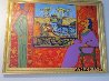 Happy Holidays, Vacation in Arles, France 1992 30x40 Original Painting by Dr. T.F. Chen - 1