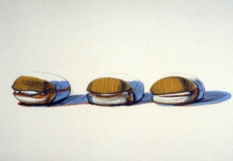 Barbeque Beefs 1970 Limited Edition Print - Wayne Thiebaud