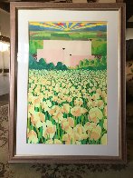 Blossoming Dawn Pastel 1988 38x52 Huge (Early) Works on Paper (not prints) by Mackenzie Thorpe - 2