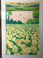 Blossoming Dawn Pastel 1988 38x52 Huge (Early) Works on Paper (not prints) by Mackenzie Thorpe - 1 Blossoming Dawn Pastel 1988 38x52 Huge (Early) Works on Paper (not prints) by Mackenzie Thorpe - 1
