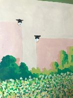 Blossoming Dawn Pastel 1988 38x52 Huge (Early) Works on Paper (not prints) by Mackenzie Thorpe - 3 Blossoming Dawn Pastel 1988 38x52 Huge (Early) Works on Paper (not prints) by Mackenzie Thorpe - 3