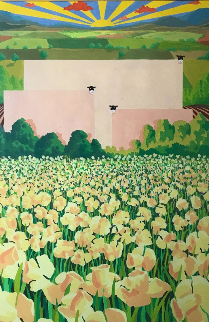 Blossoming Dawn Pastel 1988 38x52 Huge (Early) Works on Paper (not prints) by Mackenzie Thorpe