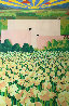 Blossoming Dawn Pastel 1988 38x52 Huge (Early) Works on Paper (not prints) by Mackenzie Thorpe - 0