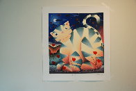 Love Cat 2004 Limited Edition Print by Mackenzie Thorpe - 1 Love Cat 2004 Limited Edition Print by Mackenzie Thorpe - 1