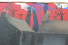 Pram Pastel 2002 46x49 Huge Original Painting by Mackenzie Thorpe - 4